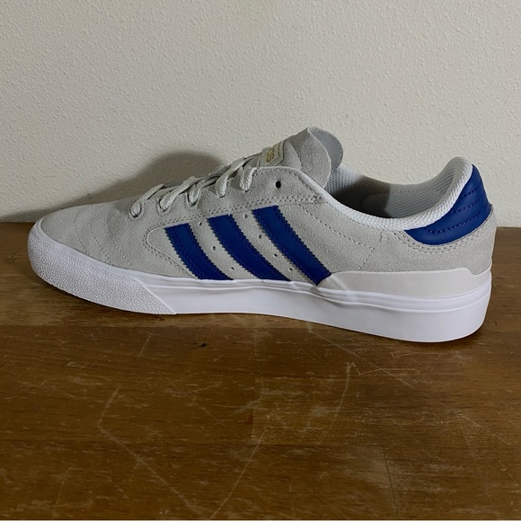 Size 9.5 - adidas Busenitz Vulc 2 Crystal White Royal Blue - Picture 8 of 10